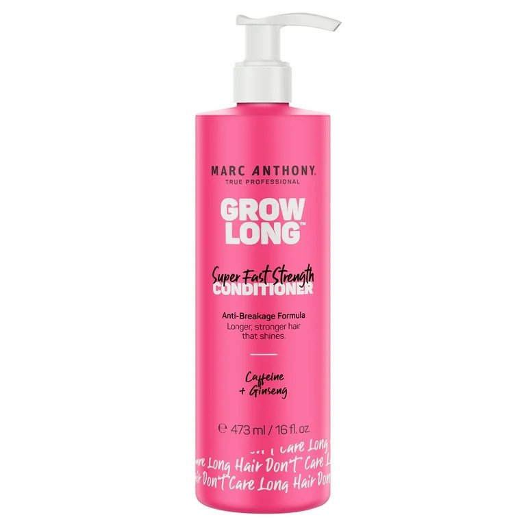 Marc Anthony Grow Long Super Fast Strength Conditioner with Caffeine & Ginseng, 16 fl oz (Pump) | Walmart (US)