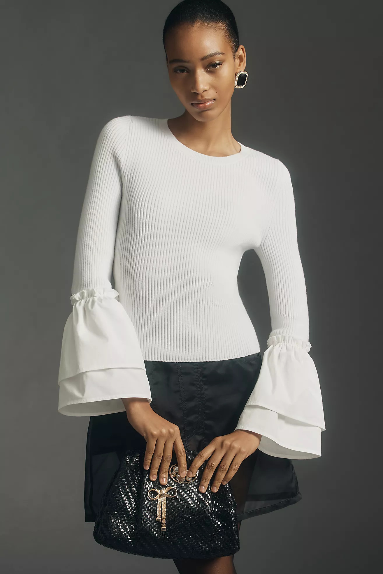 Maeve Bell-Sleeve Sweater | Anthropologie (US)