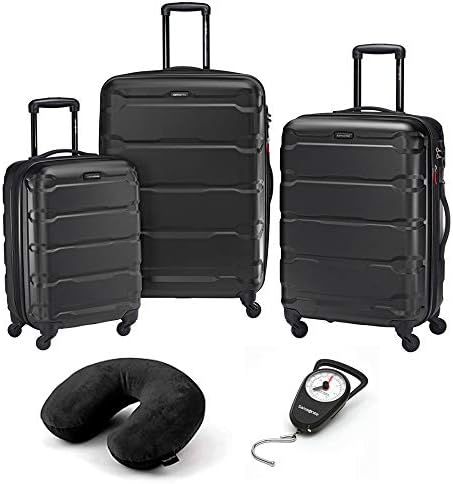 68311-1041 Omni Hardside Luggage Nested Spinner Set (20 Inch, 24 Inch, 28 Inch) Black Bundle with... | Amazon (US)