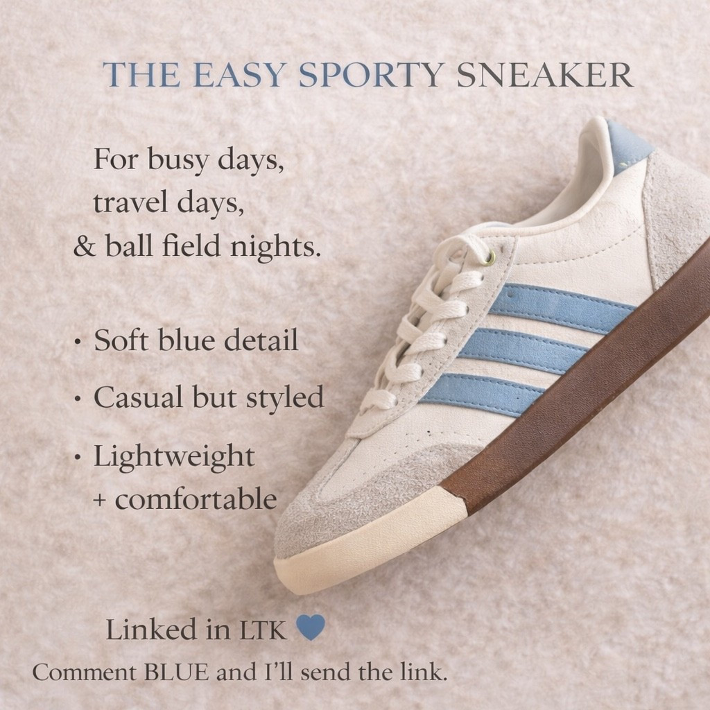 This is the easy, everyday pair.

The soft blue detail makes them feel sporty but still styled. I love these for busy days, travel days, and ball field nights when I still want to look put together.

They pair perfectly with:
• joggers
• denim shorts
• graphic tees
• athleisure sets

Lightweight, comfortable, and true to size.

Comment BLUE and I’ll send the link 💙
Or you can find them in my LTK.


#LTKgrwm #LTKSaleAlert #LTKootd