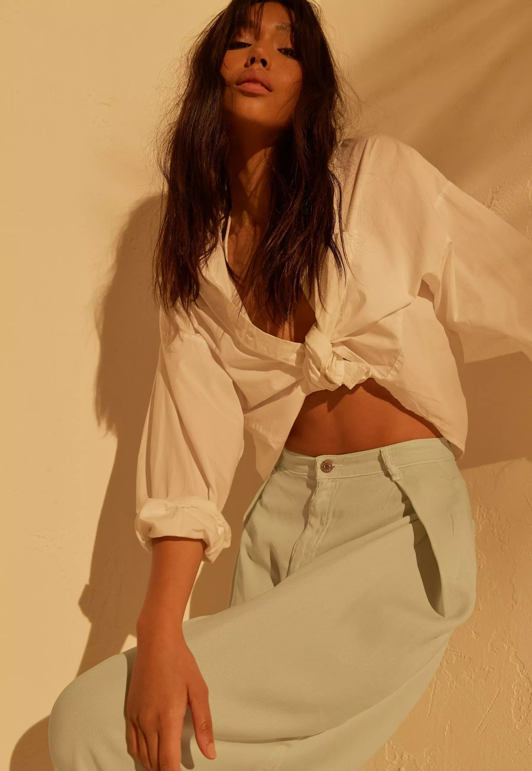 Missguided - Re_Styld Mint Wide Leg Jeans | Missguided (US & CA)