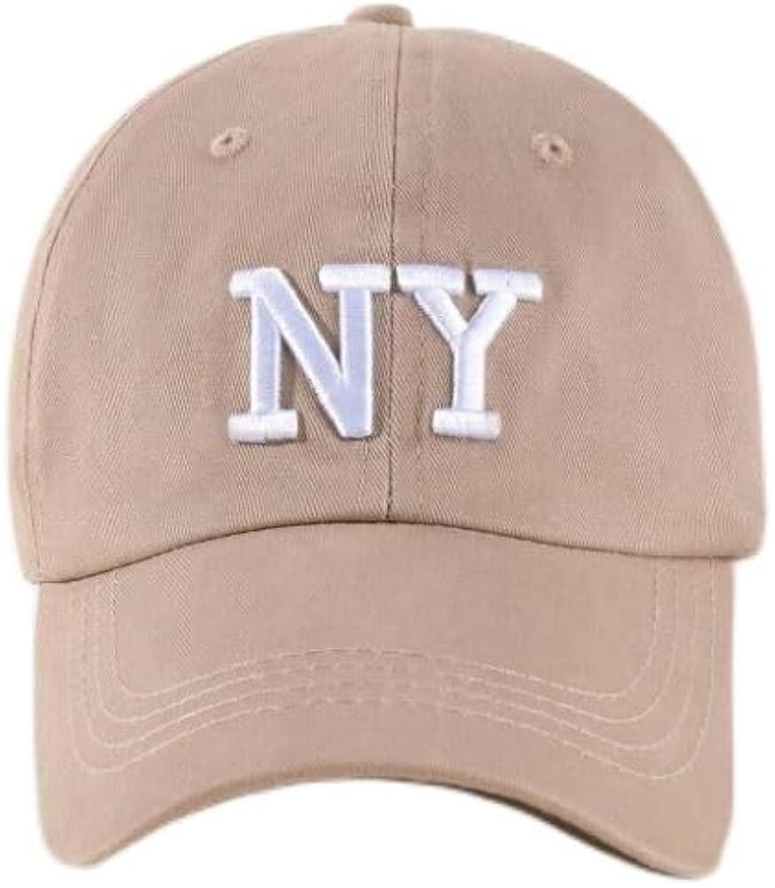 NY Embroidery Baseball Cap- Khaki- Neutral for Men or Women | Amazon (US)
