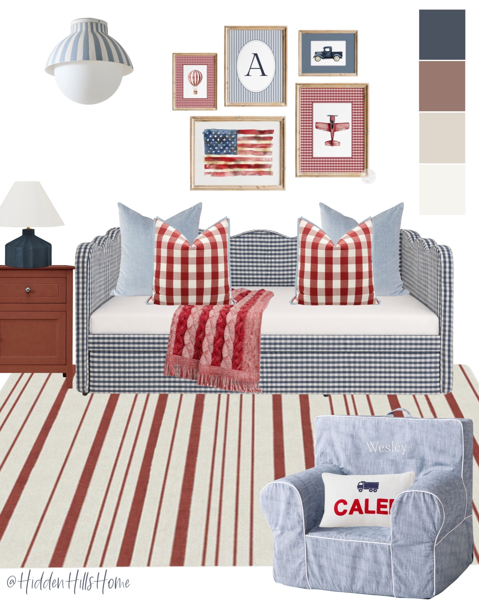 Kids bedroom decor, toddler bedroom, blue and red kids bedroom mood board, home decor ideas, home inspiration, kids room 

#LTKHome #LTKKids #LTKSaleAlert