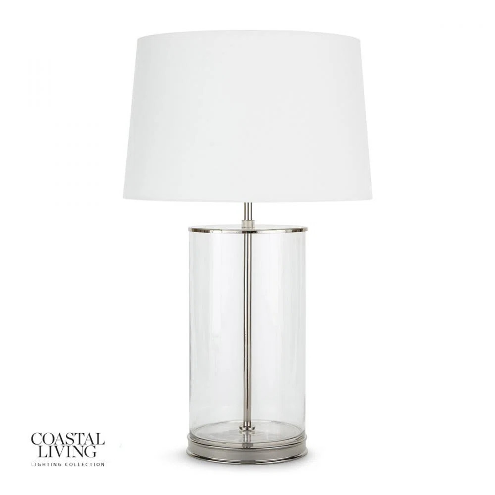 Magelian Glass Table Lamp (Polished Nickel) | Wayfair North America