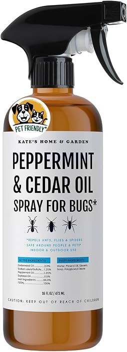 Kate's Home & Garden Peppermint Oil Spray for Bugs, Ants, Insects, Spiders, Roaches, Stink Bug. P... | Amazon (US)