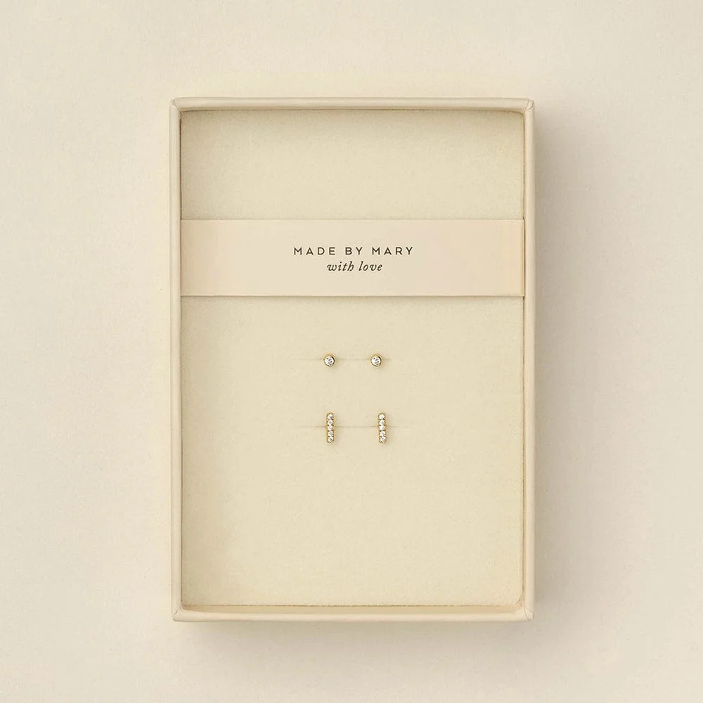 CZ Stud Set | Made by Mary (US)