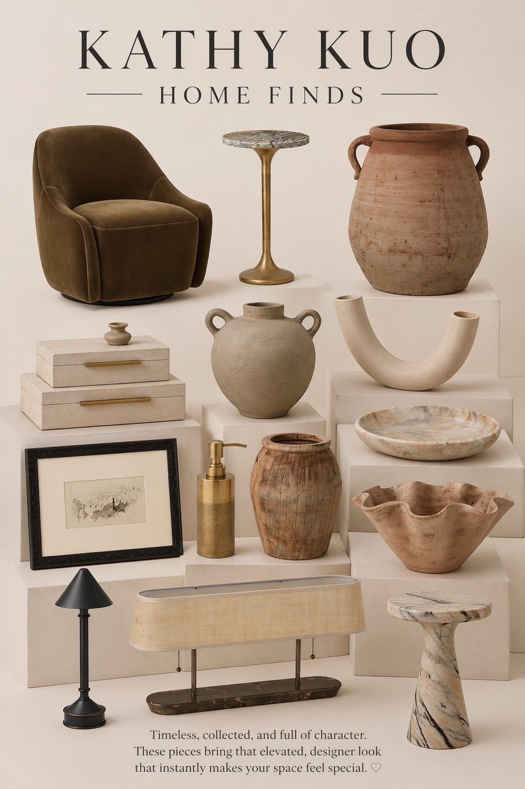 Kathy Kuo Home Finds

Timeless, collected, and full of character 🤍 These pieces bring that elevated, designer look that instantly makes your space feel special.

#LTKHome