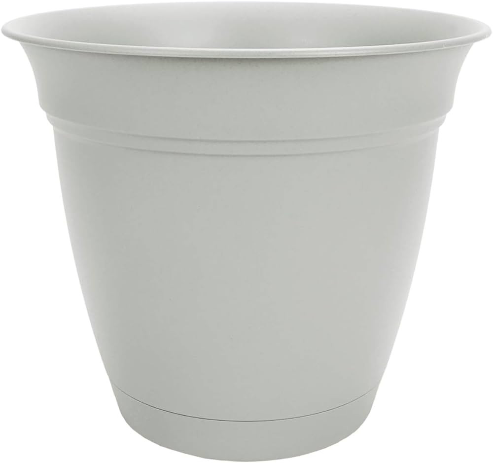 The HC Companies 8 Inch Eclipse Round Planter with Saucer - Indoor Outdoor Plant Pot for Flowers,... | Amazon (US)