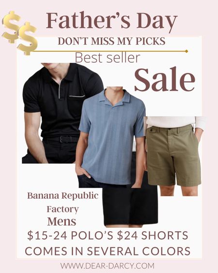 🚨Sale alert
Perfect for Father’s  Day

Banana Republic Factory 50-70% off
Polos $115-24
Shorts $24

I grab a couple of these for my hubby for Father’s Day! Prefect Summer refresh for the men in your life. 


#LTKFindsUnder50 #LTKSaleAlert #LTKGiftGuide