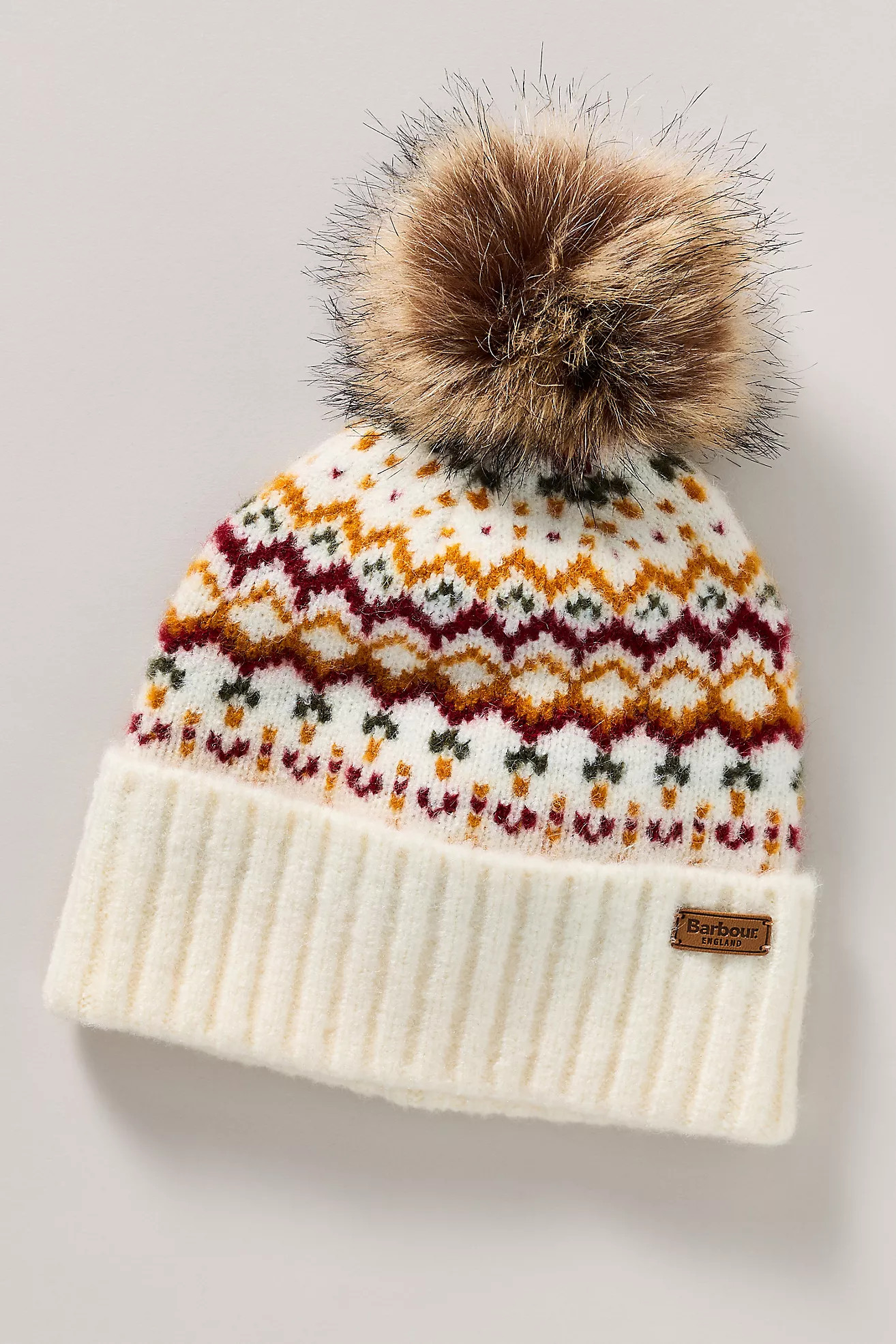 Barbour Fairisle Pom Pom Beanie | Anthropologie (US)