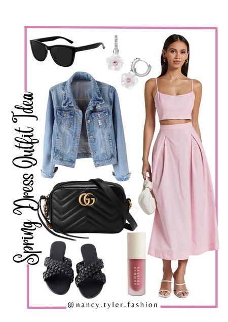 Pink two-piece spring dress outfit idea! 🌸 Great for Mother’s Day, bridal showers, baby showers, graduations, a wedding guest dress, and lots of other spring and summer events. 

#LTKSeasonal #LTKparties #LTKfindsunder100
