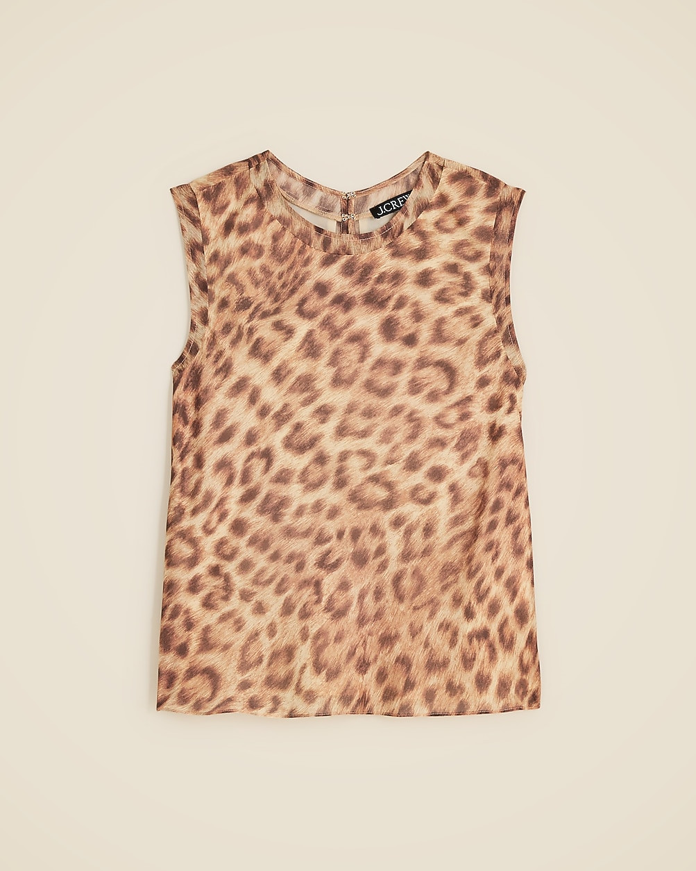 Shell top in viscose chiffon | J. Crew US