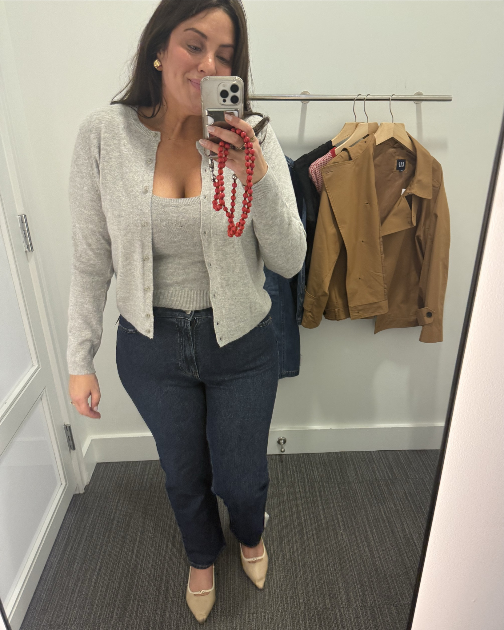 This cashsoft cardigan set is so soft. I almost like the feel more than cashmere? I’m in a large in both cardigan and tank. I feel very put together in this. Great for work. Also would be cute with a mini skirt in spring  

#LTKMidsize #LTKSaleAlert #LTKFindsUnder50