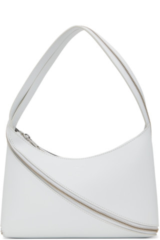Coperni - White Zip Baguette Bag | SSENSE