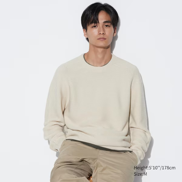 3D Knit Crew Neck Sweater | UNIQLO (US)