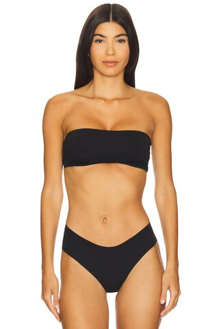 Free Cut Bandeau Bra in Black | Revolve Clothing (Global)