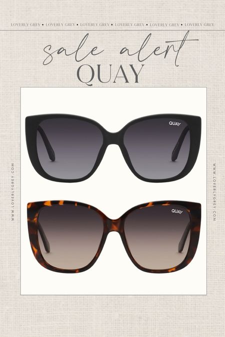 Quay sunglasses are currently BOGO free! 🙌🏻 I wear mine all the time! Linking my favorite pairs!

Loverly Grey, sunglasses, vacation finds 

#LTKSaleAlert