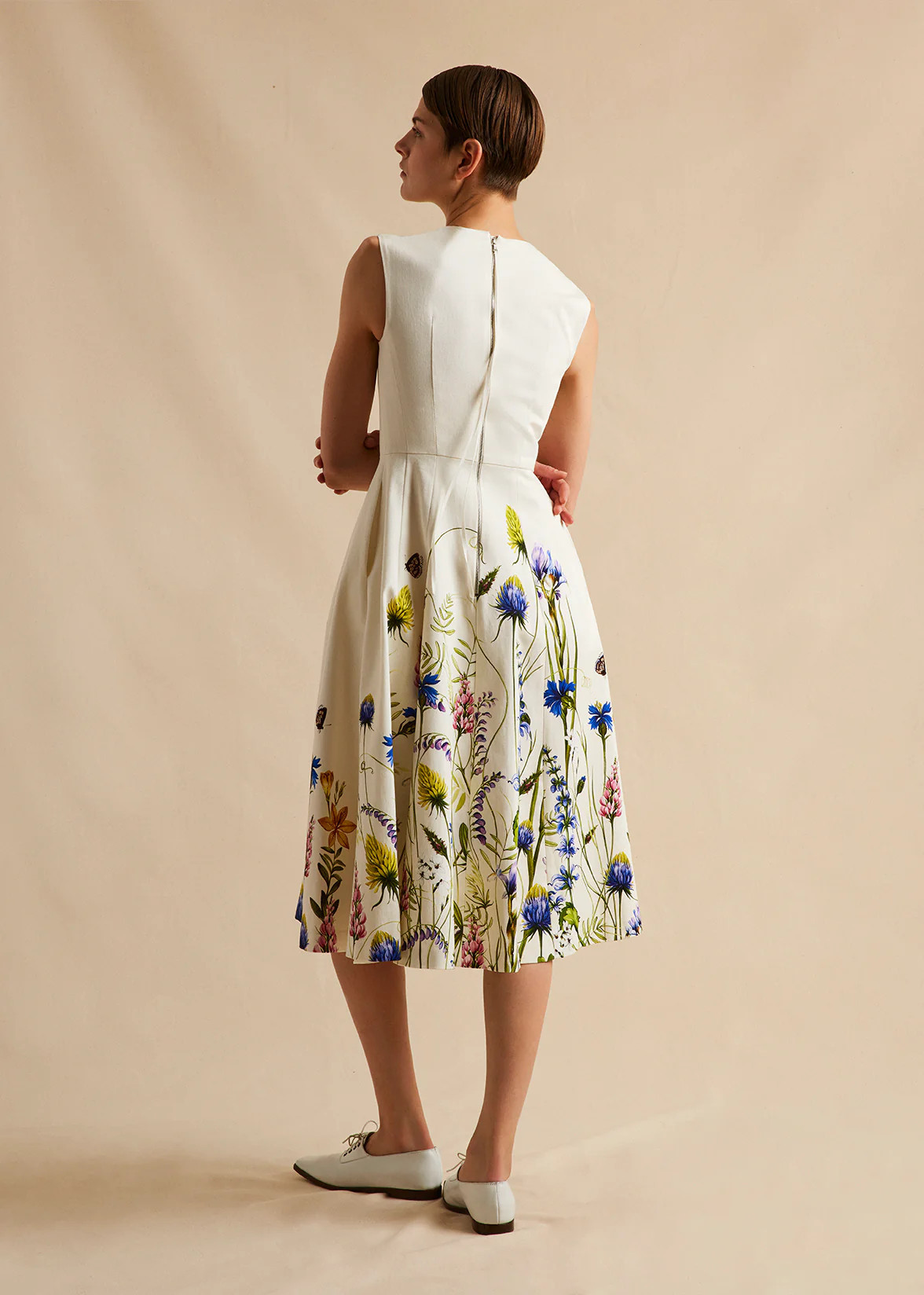 ELOISE DRESS IN PRINTED COTTON TWILL | Adam Lippes