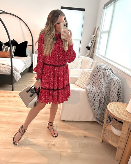 In a small long sleeve tiered dress and sandals for spring from Amazon - fits TTS.

#LTKshoecrush #LTKSeasonal #LTKstyletip
