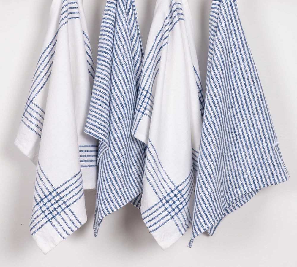 Monaco Washed Cotton Dish Towels - Set of 4 | Pottery Barn (US)
