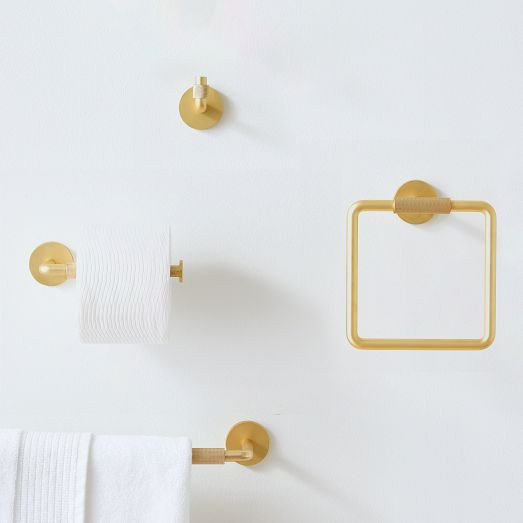 Knurled Bath Hardware | West Elm (US)