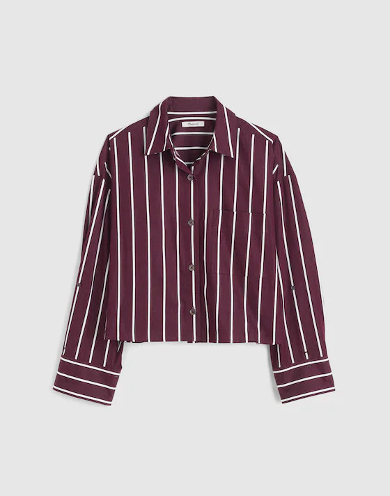 Straight-Hem Shirt in Poplin | Madewell