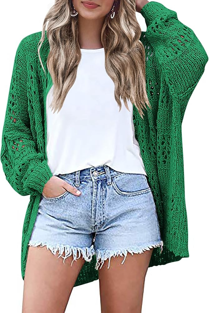 HOTOUCH Womens Lightweight Crochet Cardigan Sweaters Summer Boho Kimonos | Amazon (US)