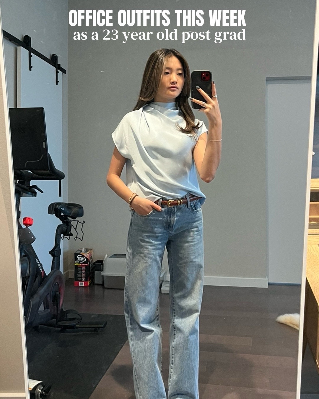 this weeks office outfits! warmer here towards the end of the week so i brought out some short sleeves which was exciting

#officeootd #corporateoutfits #officeoutfits #officewear #workwearinspo ootd office outfit, work outfit spring, spring officewear, 100% relaxed cropped cardigan, forme bootcut, the farrah lo rise, legendary belt, nominee blouse, agency pant, interlock cotton barclay t shirt @Aritzia 

#LTKSeasonal #LTKWorkwear #LTKootd