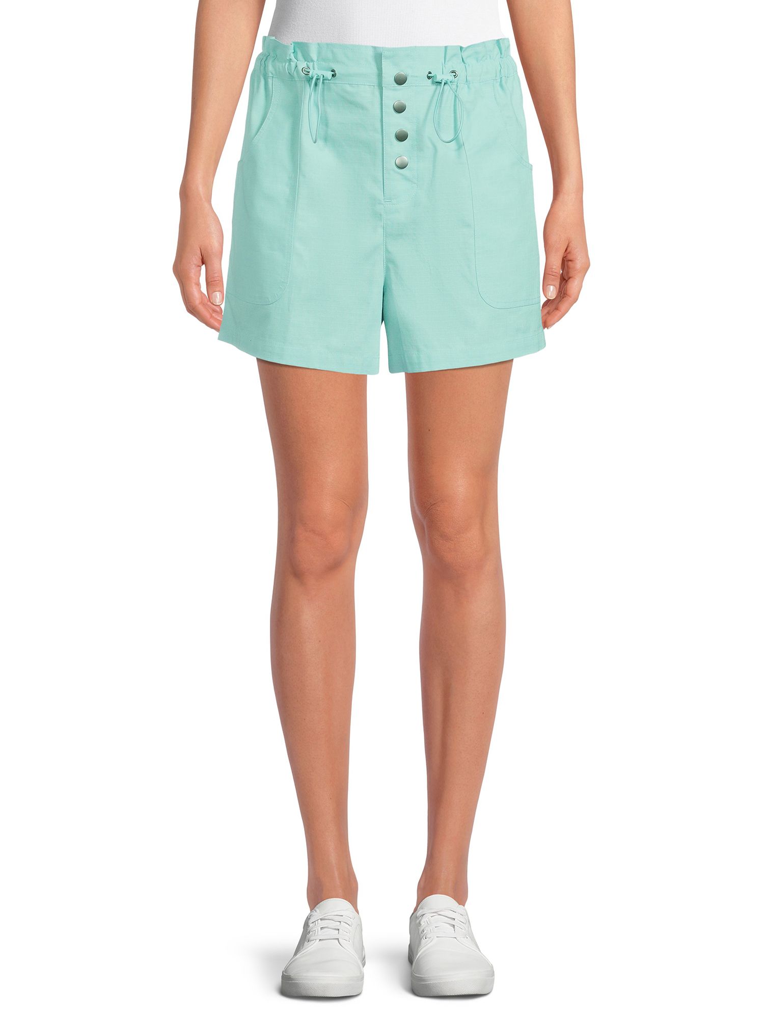 Time and Tru Women's Ripstop Bungee Cord Shorts | Walmart (US)