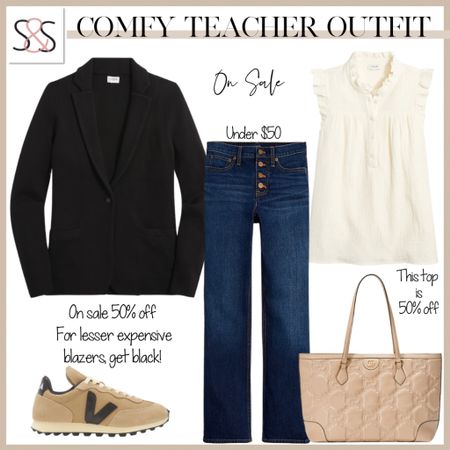 Business casual teacher outfit with sneakers 

#LTKshoecrush #LTKstyletip #LTKworkwear
