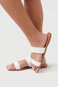 Dual-Strap Faux Leather Sandals | Forever 21 (US)