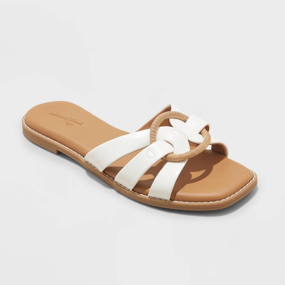 Women's Ramona Slide Sandals - Universal Thread™ White 10 | Target