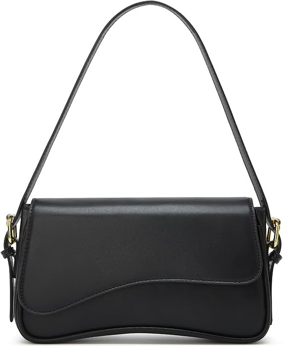 Shoulder Bag for Women Y2K Trendy Purse Vegan Leather Hobo Handbags Clutch Saddle Bag with 2 Remo... | Amazon (US)