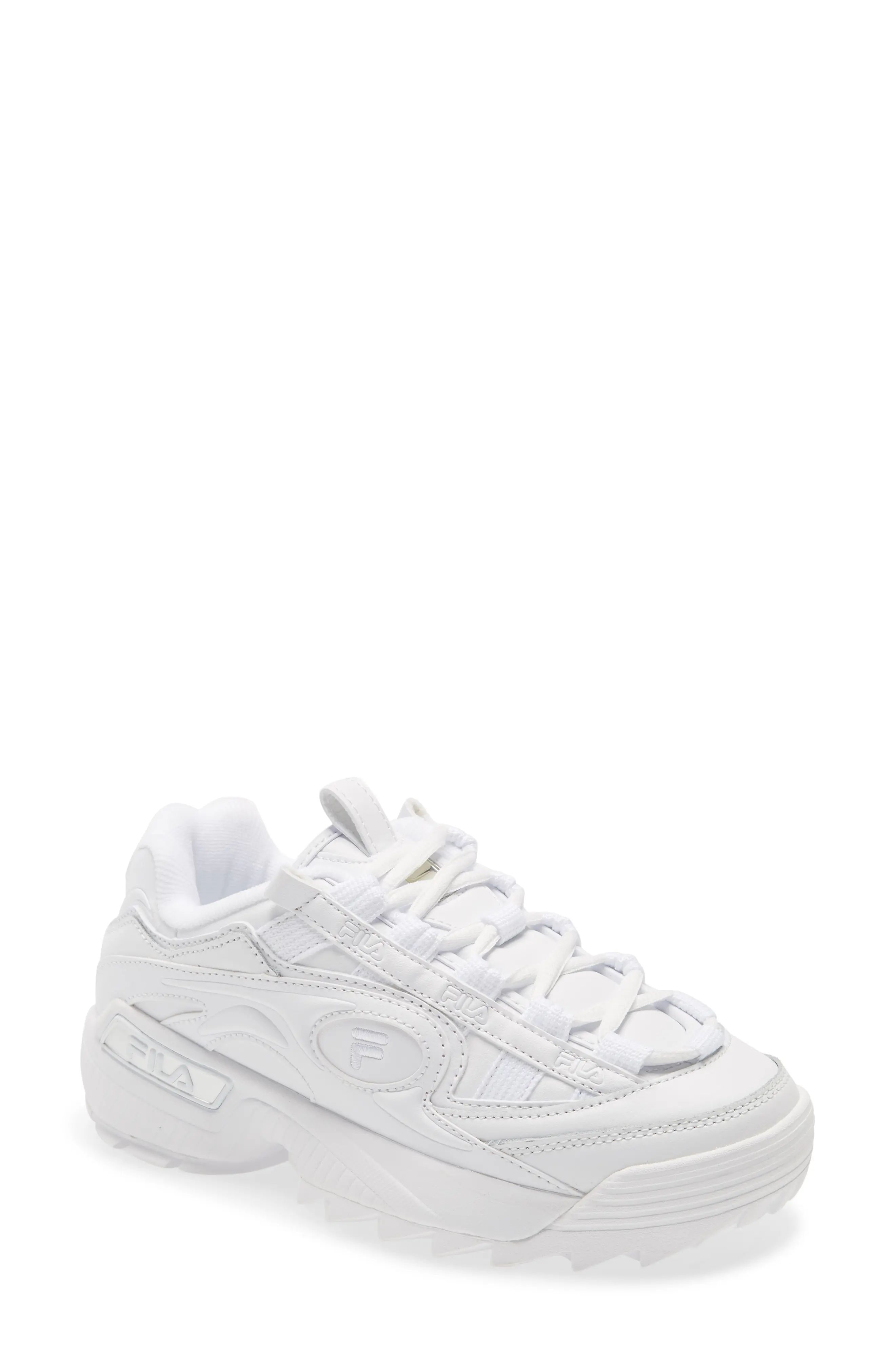 FILA D-Formation Chunky Sneaker in Whtwhtw100 at Nordstrom, Size 8.5 | Nordstrom