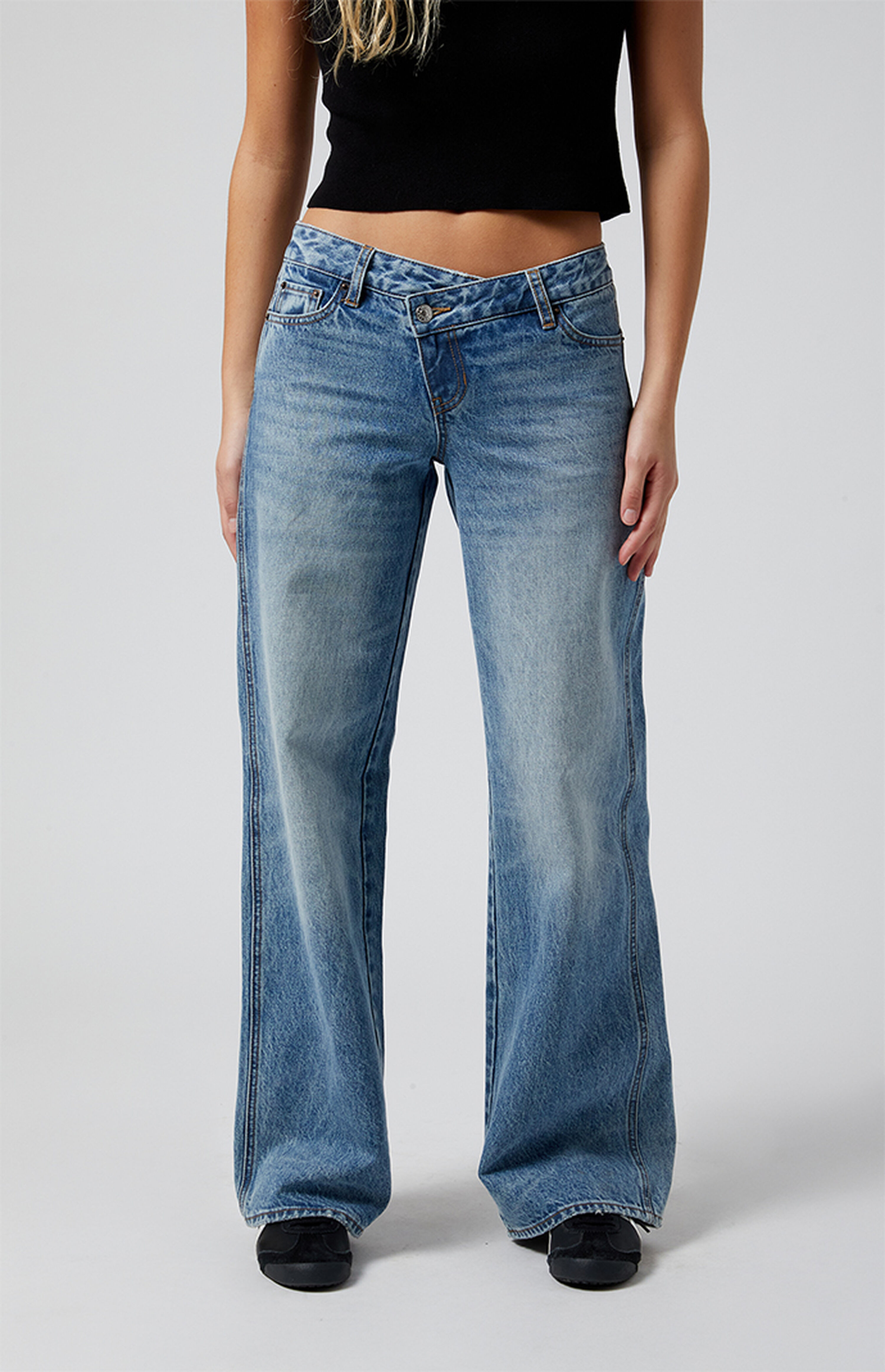 PacSun Casey Asymmetrical Low Rise Baggy Jeans | PacSun