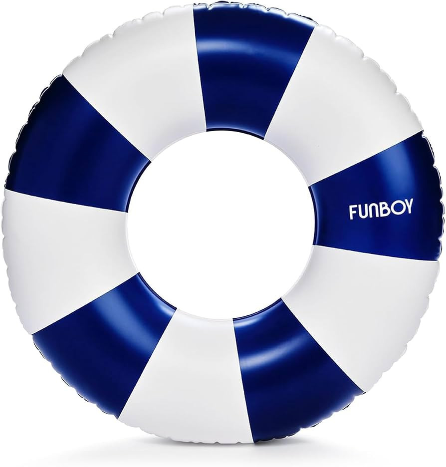 FUNBOY Vintage Navy Stripe Inflatable Kids Pool Float Tube 34" | Pool Floats for Kids |Inner Tube... | Amazon (US)