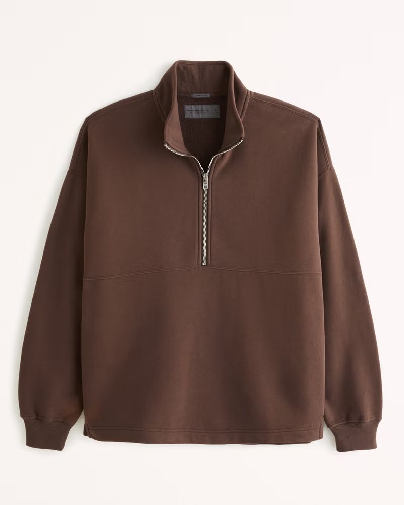 Essential Half-Zip Sweatshirt | Abercrombie & Fitch (US)