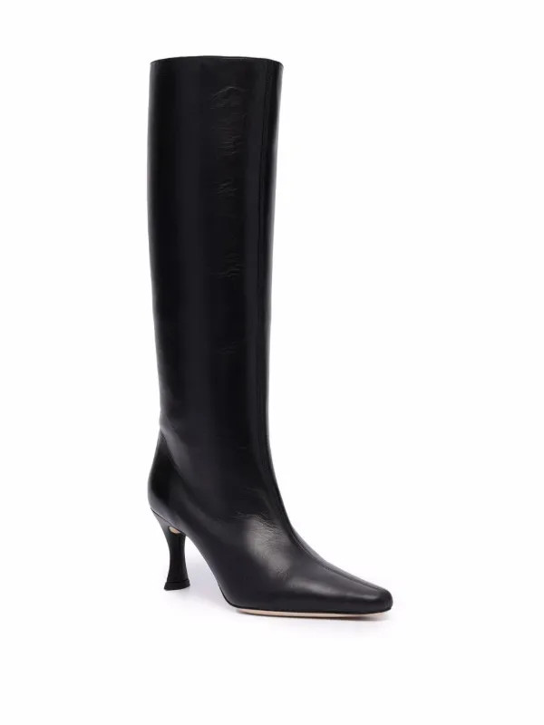 BY FAR Bota Cano Longo Bico Fino - Farfetch | Farfetch Global