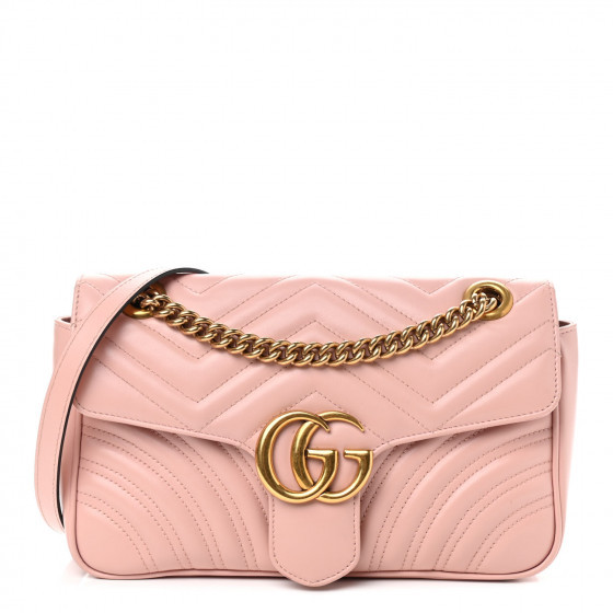 GUCCI

Calfskin Matelasse Small GG Marmont Shoulder Bag Perfect Pink | Fashionphile