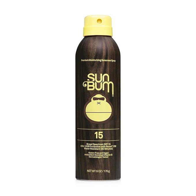 Sun Bum Original SPF 15 Sunscreen Spray Vegan and Reef Friendly (Octinoxate & Oxybenzone Free) Br... | Amazon (US)