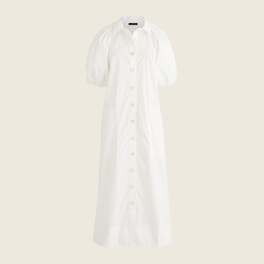 Collared cotton poplin maxi dress | J.Crew US