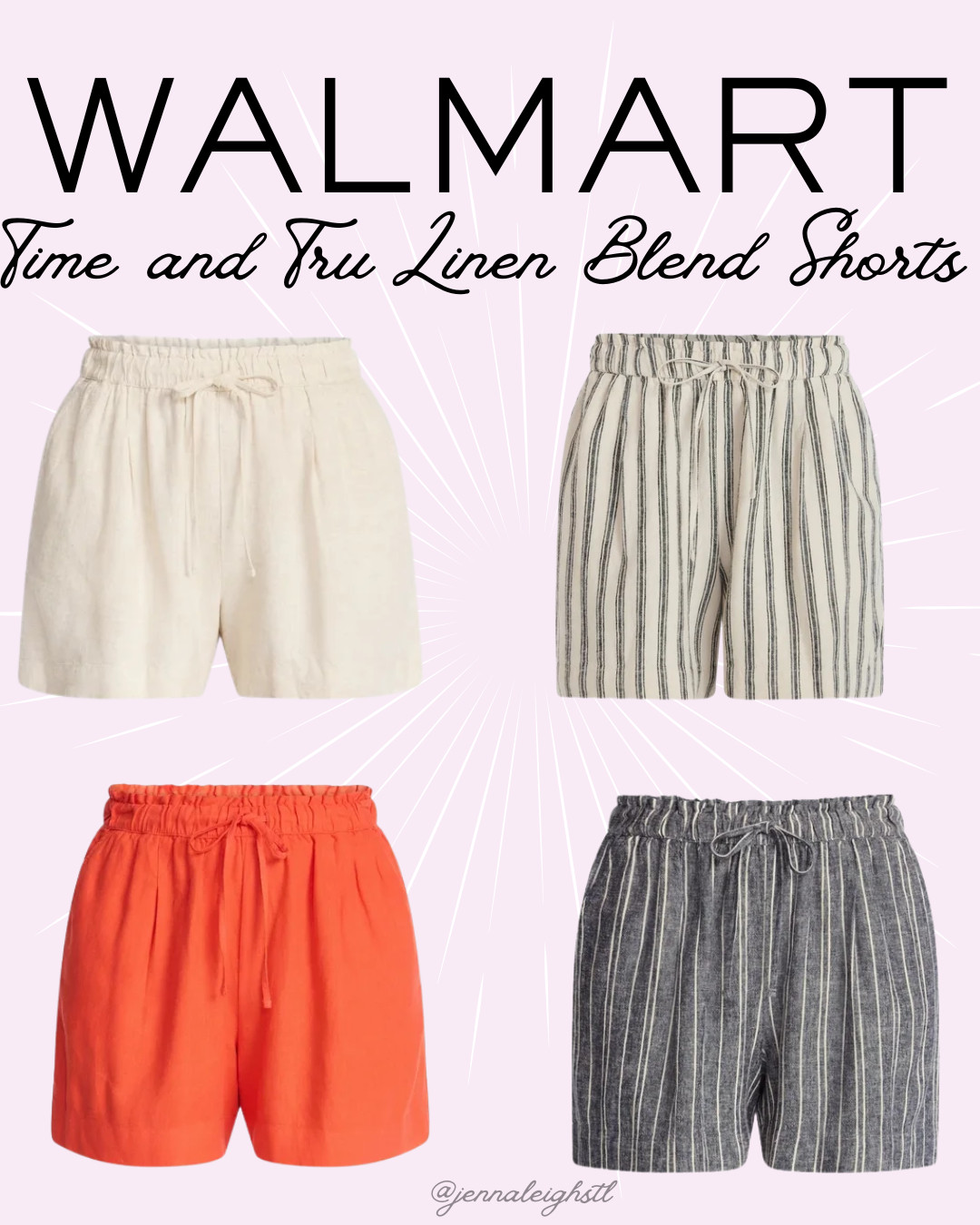 Walmart find, these Time and Tru linen blend shorts are such a summer staple. Lightweight, easy to style, and they look so cute dressed up or casual. 

 #LTKootd #LTKSeasonal #LTKMidsize