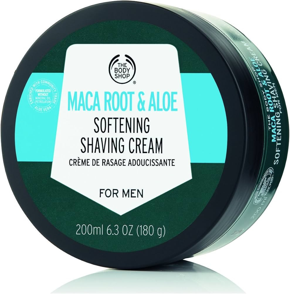 The Body Shop Maca Root & Aloe Softening Shaving Cream for Men, 6.3 Oz | Amazon (US)