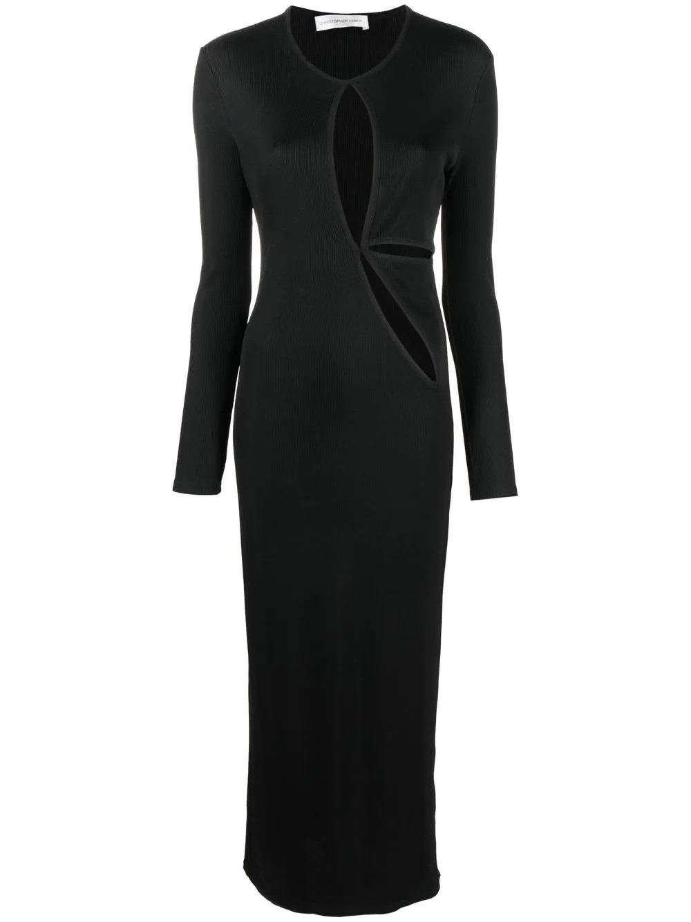 Christopher Esber cut-out Detail Midi Dress - Farfetch | Farfetch Global