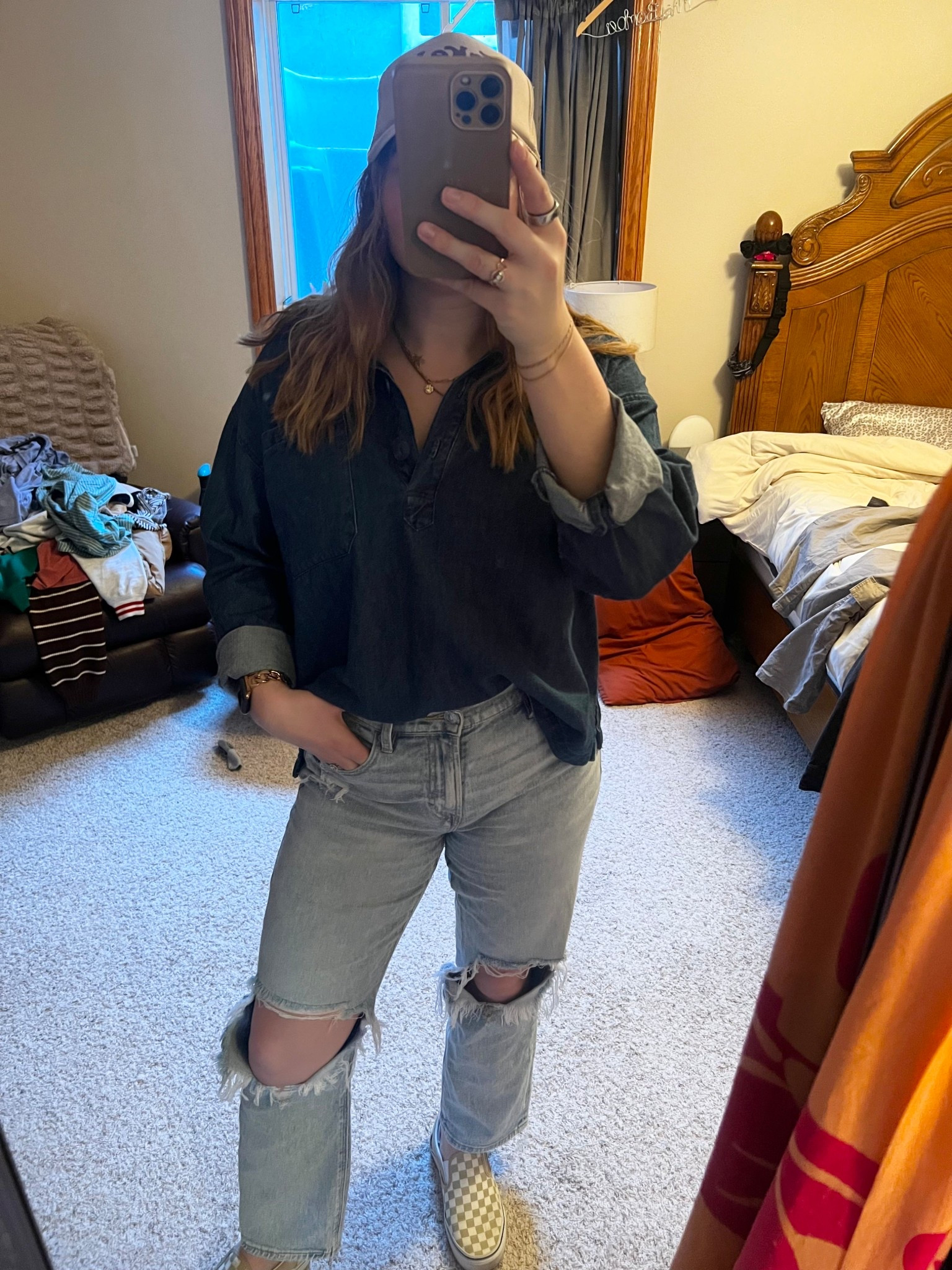 $20 Jean shirt from Walmart! I love it! Comes in this dark color and a lighter acid wash! I got an XL because I wanted it oversized! 💙 

Walmart fashion/ spring/ Jean/ Walmart

#LTKSeasonal #LTKStyleTip #LTKFindsUnder50