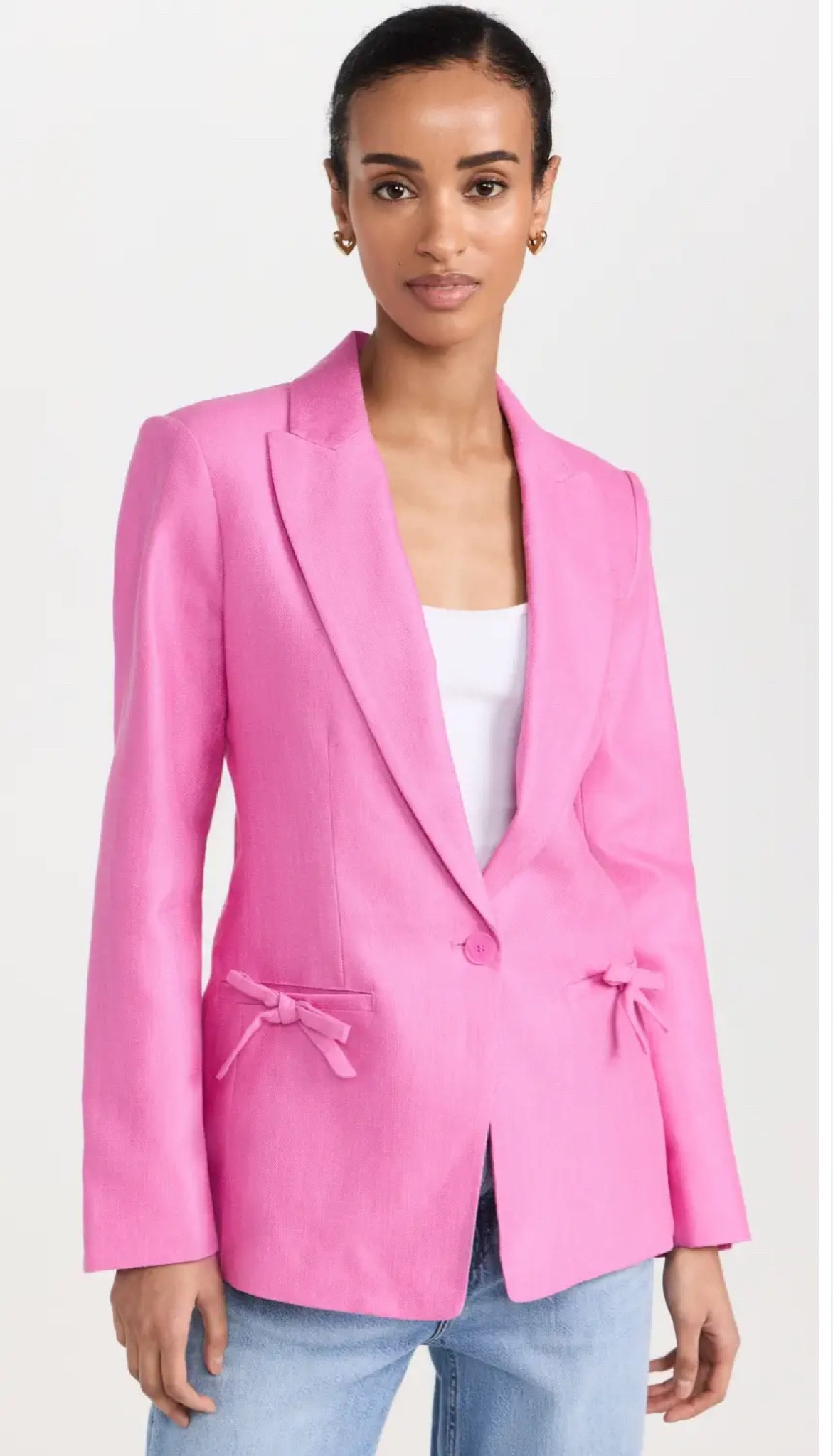 This pink bow blazer is everything! The perfect workwear and office outfit option. 

#LTKworkwear #LTKSeasonal #LTKover40