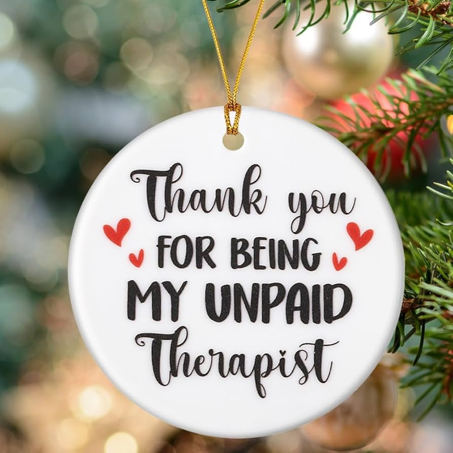 Amazon.com: Christmas Ornaments Tree Decorations Hanging Ornaments for 1pc Round Acrylic Thank Yo... | Amazon (US)