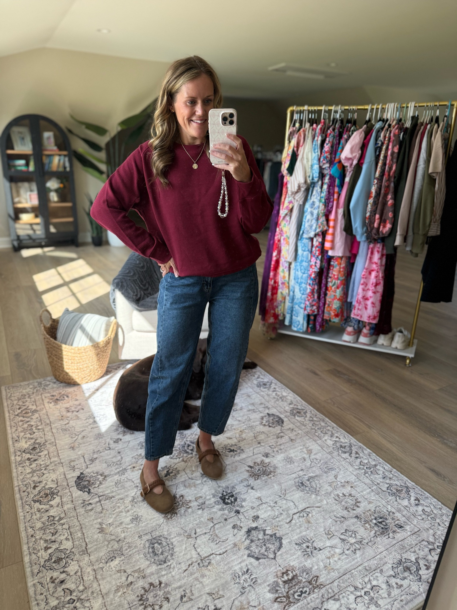 Top TTS, denim size down 1-2 sizes. Wearing 6, reg 10. 

Walmart 
Walmart New Arrivals 
Fall outfits 
Fall new arrivals 
Sweater 
Barrel jeans