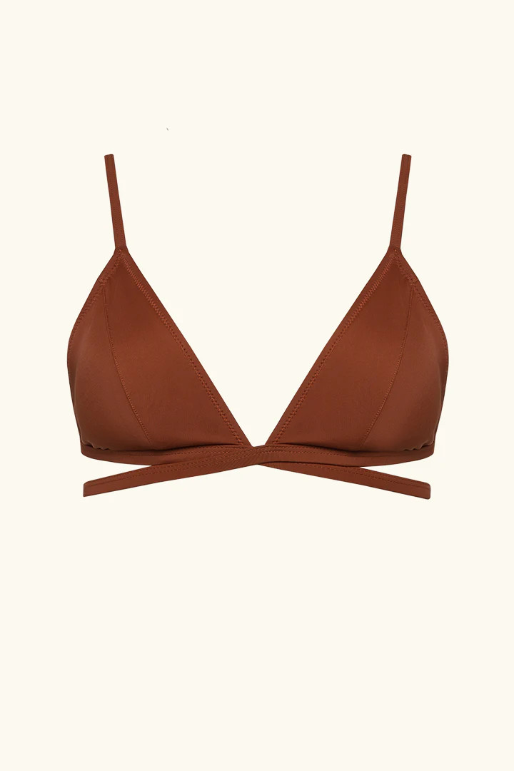 The Mimi Top - Cognac | Follow Suit Swimwear