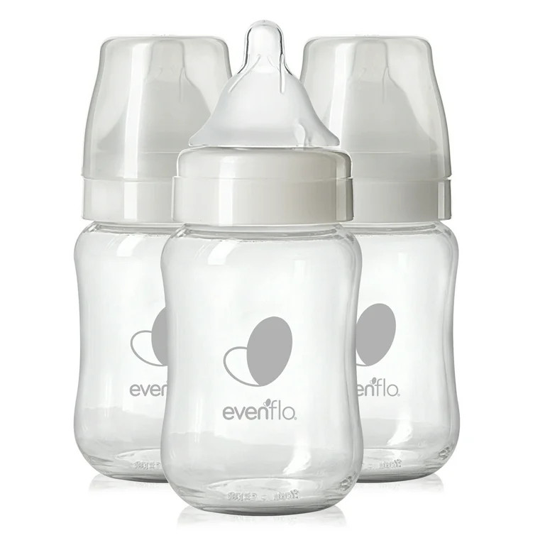 Evenflo Balance + Wide Neck Glass Bottles, 6oz 3 Pack | Walmart (US)